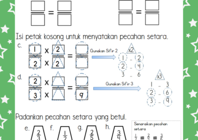 Nota Dan Latihan Tajuk Pecahan Matematik Tahun 3 NBKomputer