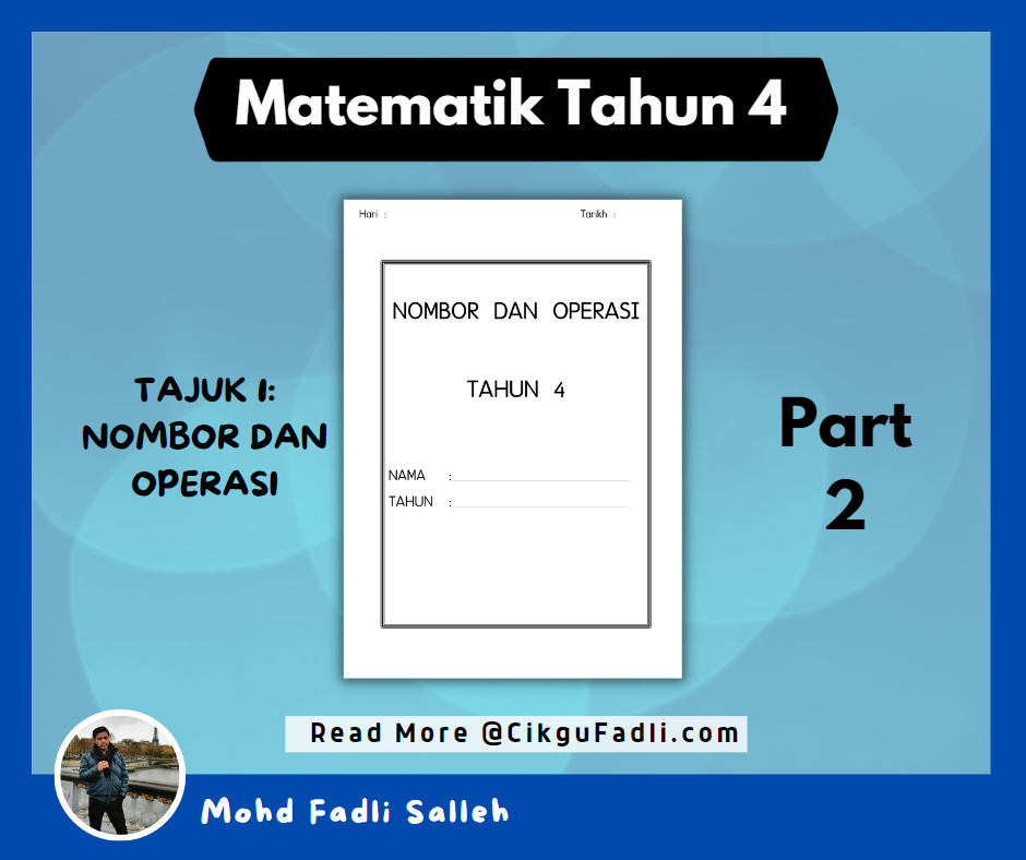 Latihan Matematik Tahun Tajuk Nombor Dan Operasi Part Cikgu