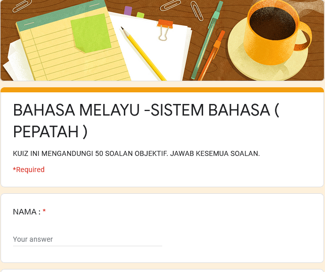 Latihan tatabahasa Bahasa Melayu – Peribahasa (PEPATAH)