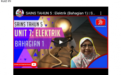 Kuiz Sains Tajuk Elektrik Tahun 5