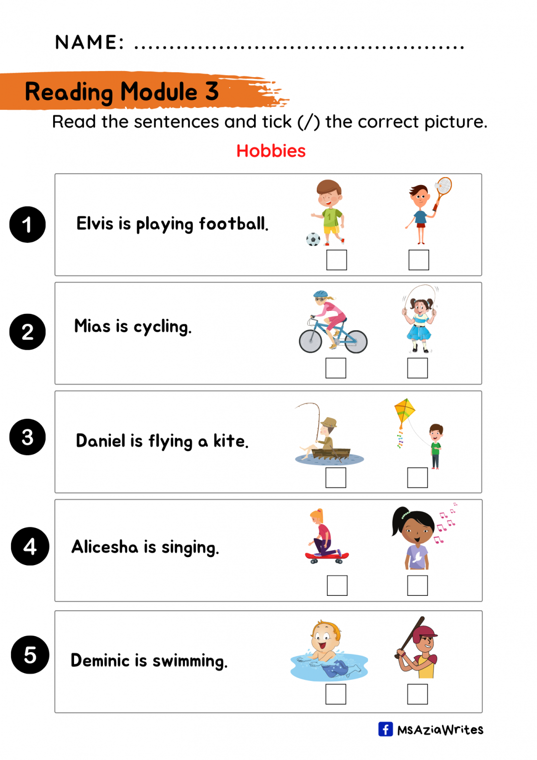 Reading Module 3 - Year 3 - Cikgu Mohd Fadli Salleh Online