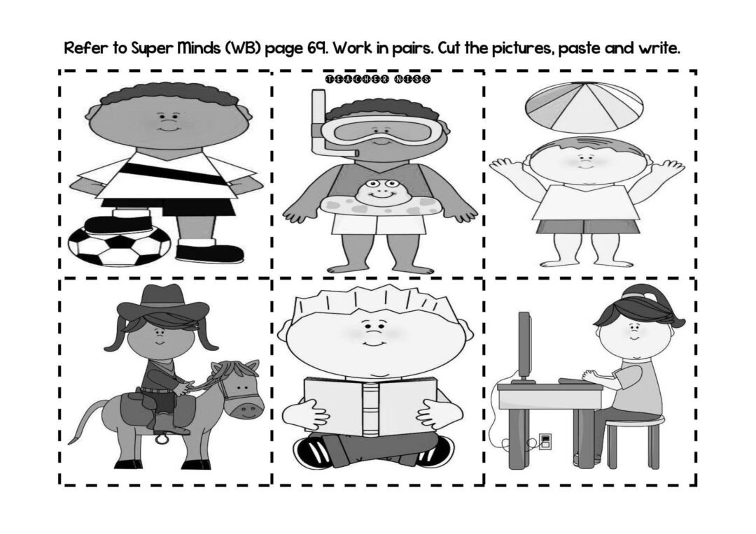 English Year 2 - Unit 5 (Free Time) Worksheets. - Cikgu Mohd Fadli ...