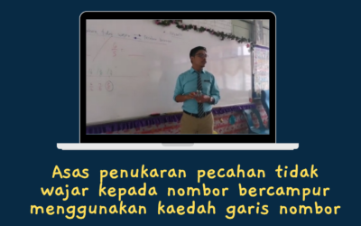 Asas Penukaran Pecahan Tidak Wajar Kepada Nombor Bercampur Menggunakan Kaedah Garis Nombor oleh Cikgu Mohd Fadli Salleh