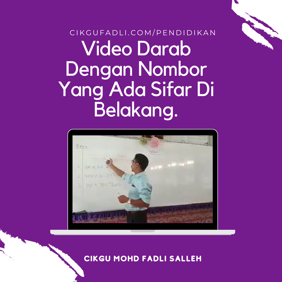 Darab Dengan Nombor Yang Ada Sifar Dibelakang Cikgu Fadli Online