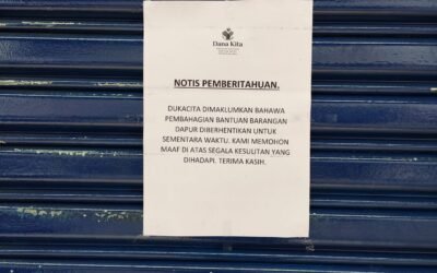 Hari ini, pintu kedai ditutup sepenuhnya