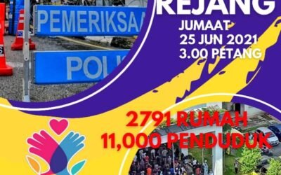 Bantuan kepada 2791 buah rumah di Desa Rejang yang kena PKPD.