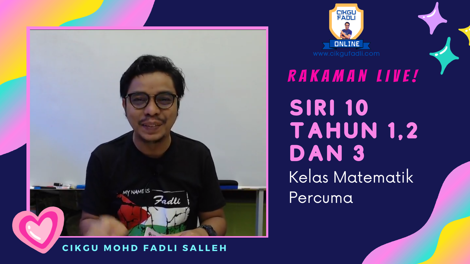 SIRI 10 Tahun 1,2 Dan 3 Rakaman Kelas Live Matematik Percuma Cikgu Mohd ...