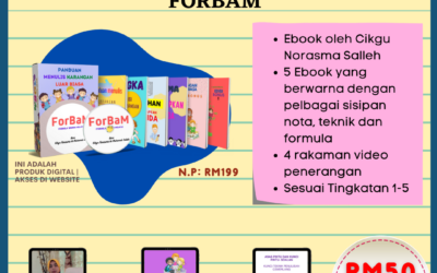 E-Book Formula Bahasa Melayu (ForBam) dihasilkan oleh Cikgu Norasma Salleh, Guru Cemerlang SBP dan SMPP.