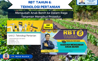 RBT Tahun 6: Teknologi Pertanian – Mengubah Anak Benih ke Dalam Raga Tanaman Mengikut Prosedur.