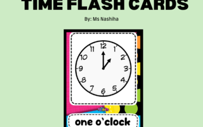 Time Flash Cards by Ms. Nashiha