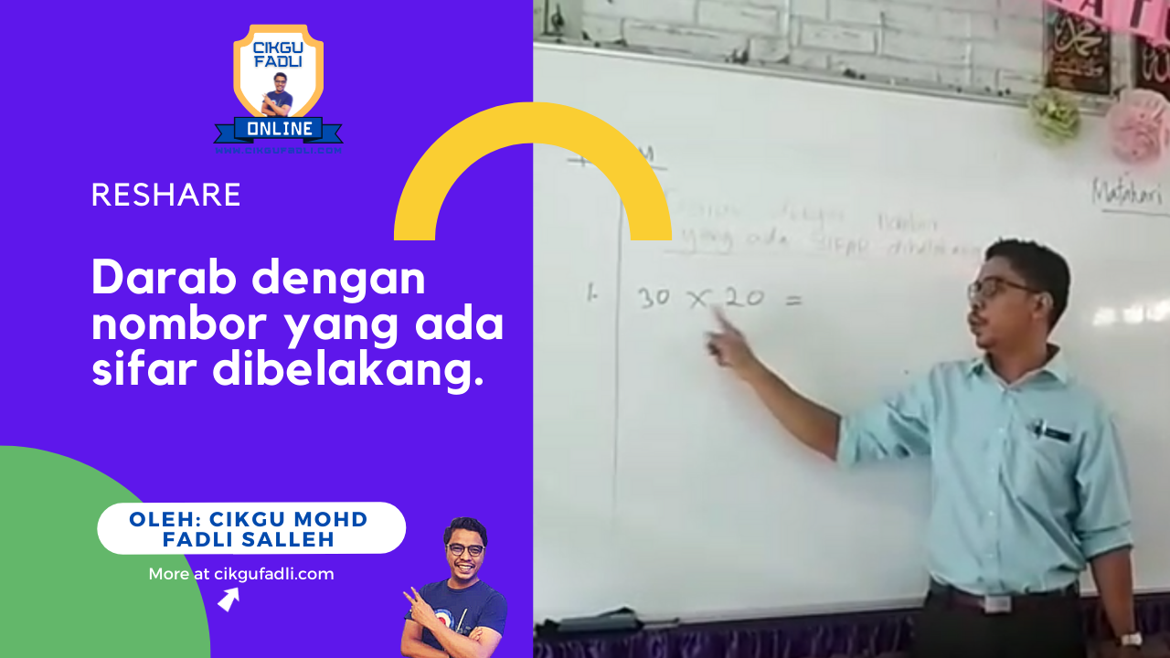 Darab Dengan Nombor Yang Ada Sifar Di Belakang Cikgu Fadli Online