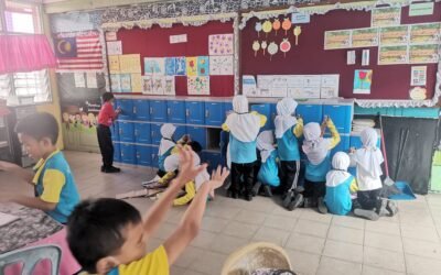 Yeayyyyy. Murid-murid dah ada locker mereka sendiri.