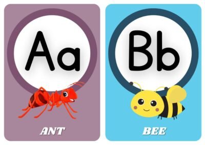 alphabet-a-z-animal flashcard