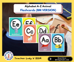 alphabet-a-z-animal flashcard