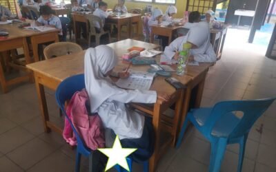Cikgu! Cikgu! Saya dah siap kerja sekolah.