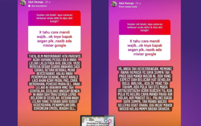 Sebenarnya banyak soalan pasal seksualiti dan keremajaan nak ditanya oleh anak, terutama anak lelaki.