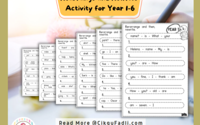 Rearrange and Rewrite Activity for Year 1-6