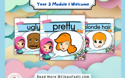 Cute flashcards for Year 3 Module 1 Welcome!