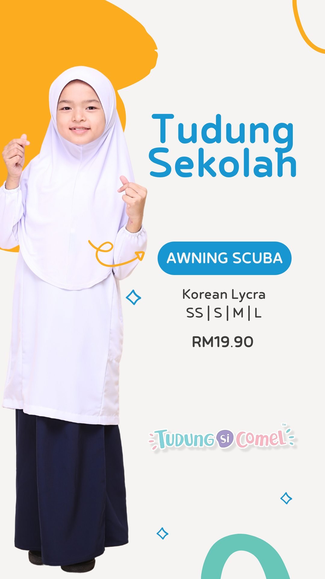 tudung-sekolah-lusuh