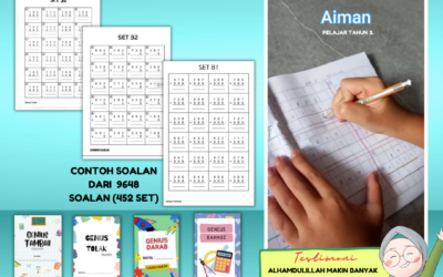 Alhamdulillah makin banyak set soalan operasi tambah yang aiman buat makin laju.