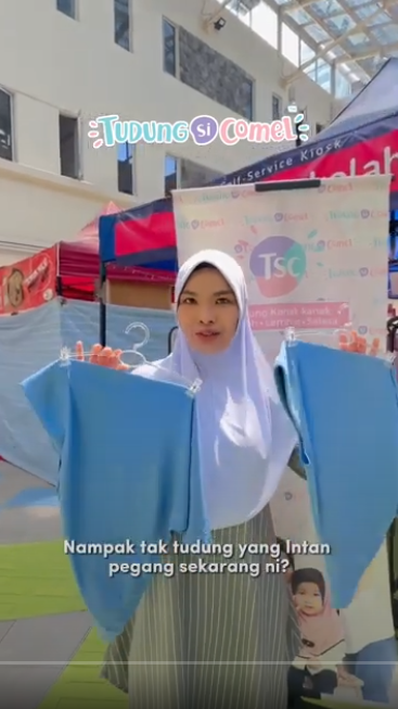 Apa beza jahitan awning scuba istimewa TudungSiComel berbanding tudung sekolah awning scuba biasa di pasaran?