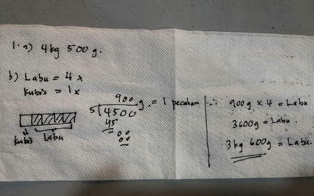 Teknik Menggambarkan Menggunakan Pecahan