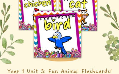 Year 1 Unit 3: Fun Animal Flashcards!