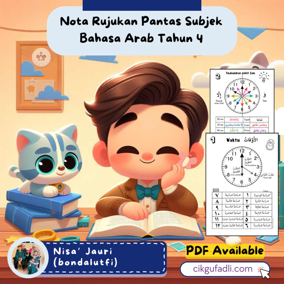 Nota Rujukan Pantas Subjek Bahasa Arab Tahun 4 - Cikgu Fadli Online