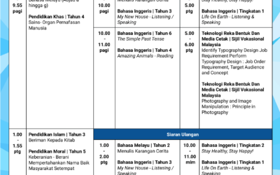 Jadual Didik TV 25 November 2024 sehingga 1 Disember 2024