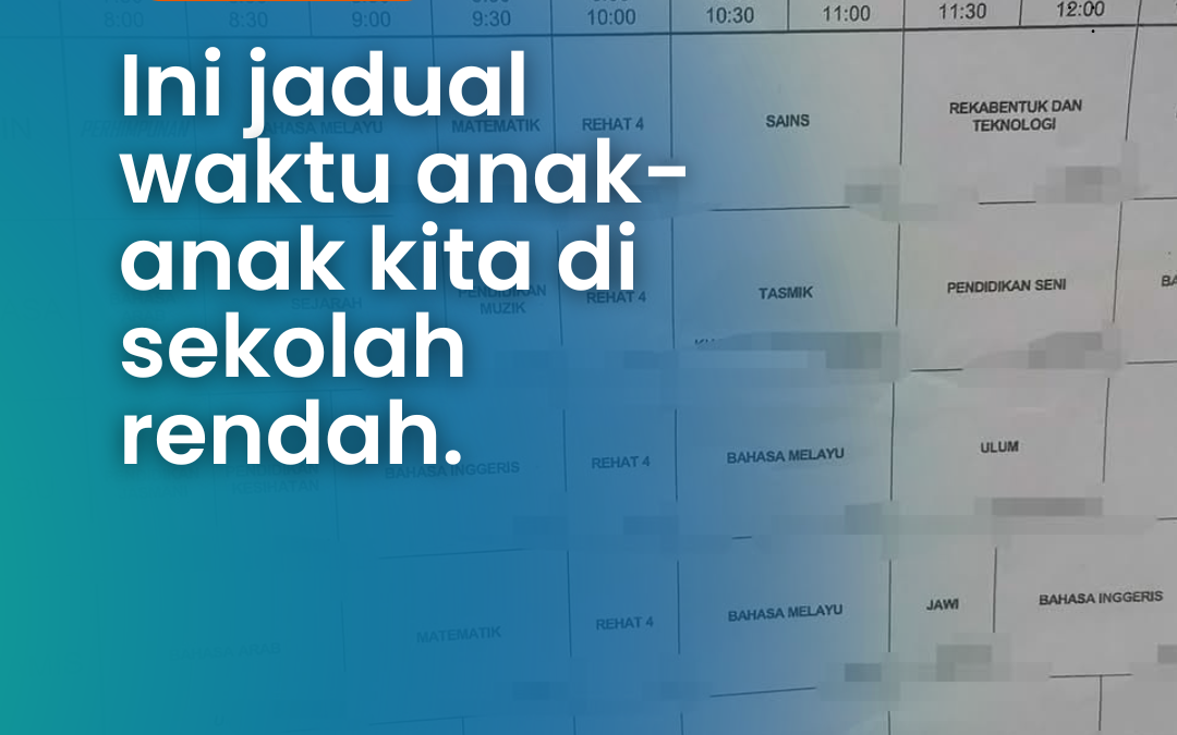Anak-anak kita Belajar Terlalu Banyak Subjek