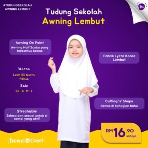 tudung-sekolah-awning-lembut