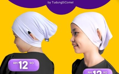 Anak-anak mommis selalu mengadu sakit telinga bila pakai inner? TudungSiComel ada solution.