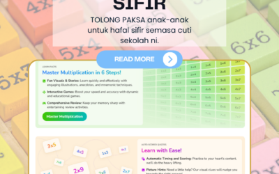 TOLONG PAKSA anak-anak untuk hafal sifir semasa cuti sekolah ni.