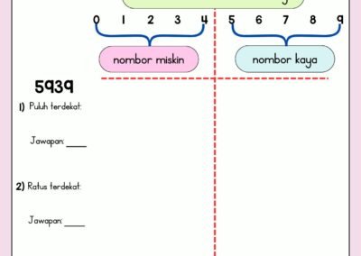 Bahan Pemulihan Membundar Nombor 1–100 Rafidah Jadid