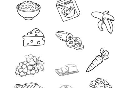 Sample worksheet for Year 4 English Unit 5 Eating Right (Malaysia textbook)