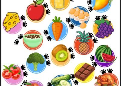 Sample worksheet for Year 4 English Unit 5 Eating Right (Malaysia textbook)