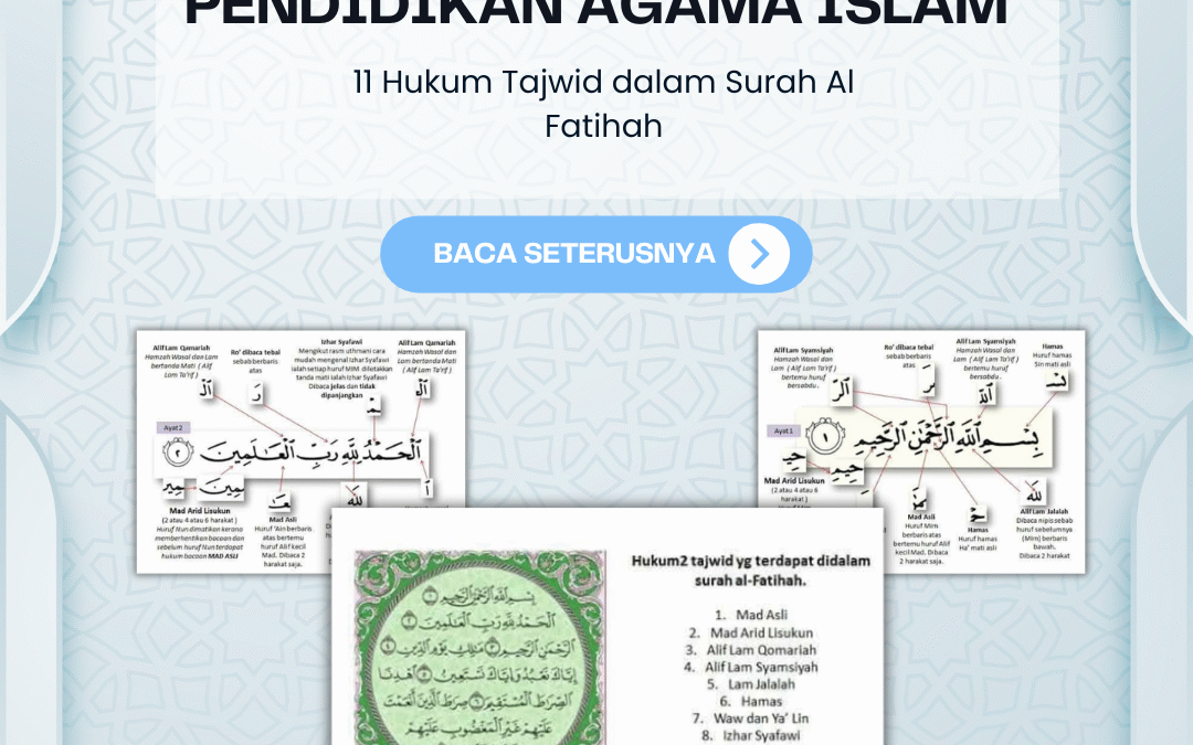 11 Hukum Tajwid dalam Surah Al Fatihah