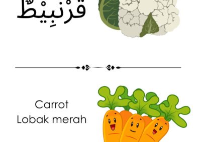 Gambar kubis bunga dan lobak merah