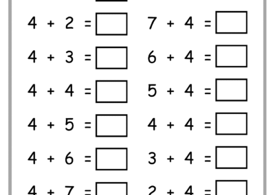 Page 11 of Addition Practice Worksheets – single-digit addition for early learners