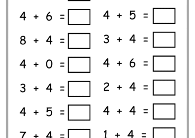 Page 13 of Addition Practice Worksheets – single-digit addition for early learners