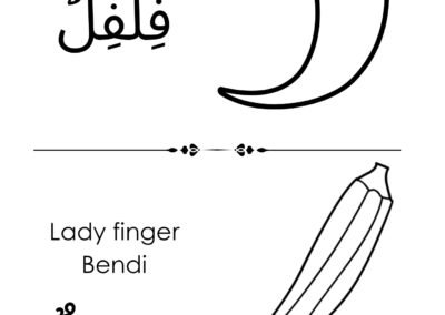 Gambar garis besar cili dan bendi untuk diwarnakan