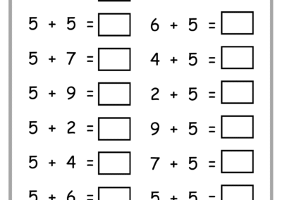Page 15 of Addition Practice Worksheets – single-digit addition for early learners