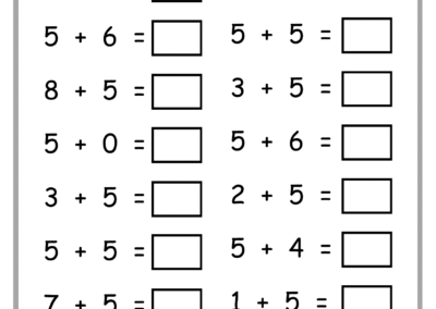 Page 16 of Addition Practice Worksheets – single-digit addition for early learners