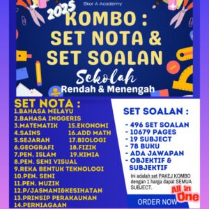 Poster ajakan dapatkan set latihan exam anak