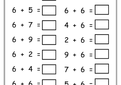 Page 18 of Addition Practice Worksheets – single-digit addition for early learners