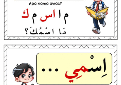 Bahan pengenalan diri untuk murid Bahasa Arab Tahun 1