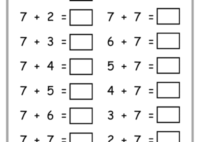 Page 20 of Addition Practice Worksheets – single-digit addition for early learners