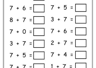 Page 22 of Addition Practice Worksheets – single-digit addition for early learners