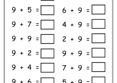 Page 27 of Addition Practice Worksheets – single-digit addition for early learners