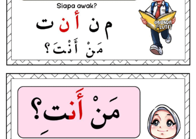 Lembaran kerja Bahasa Arab Tahun 1 bertema التَّعَارُف